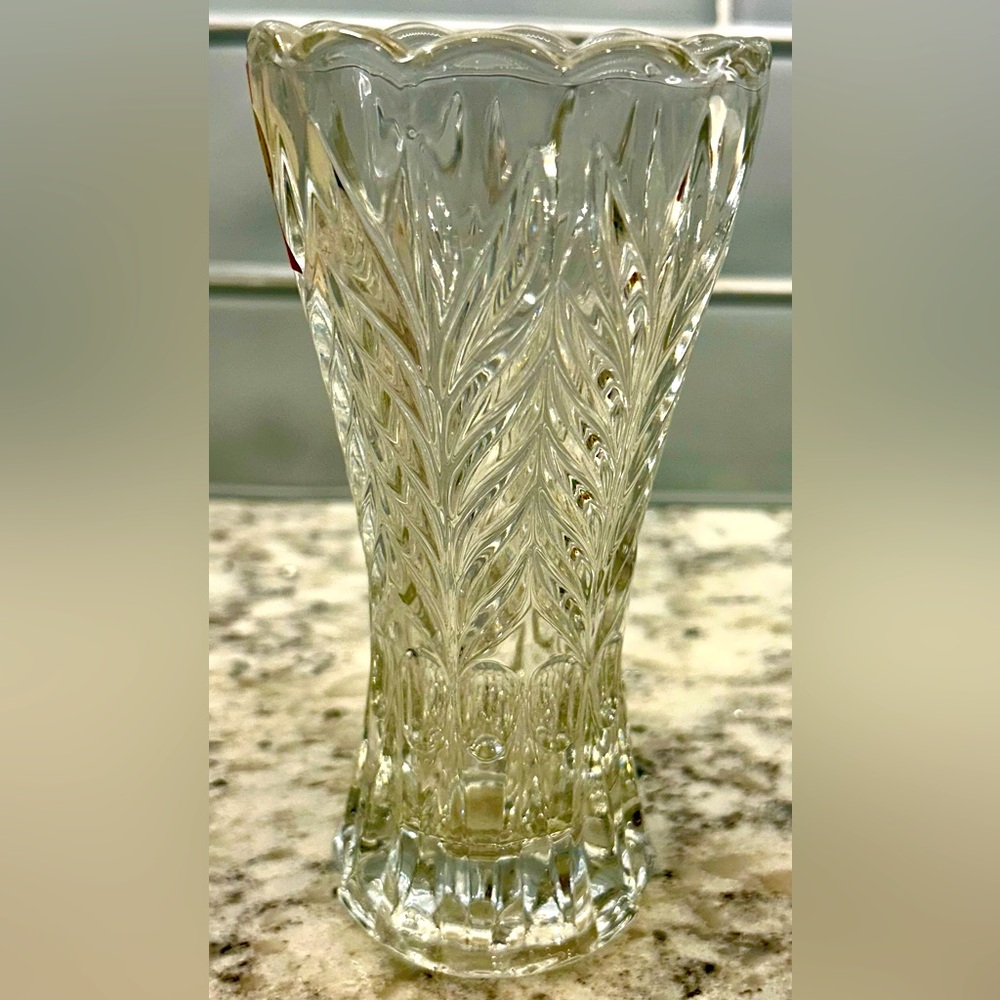 Vintage Anna Hutte Bleikristall 24% PbO Lead Crystal Vase